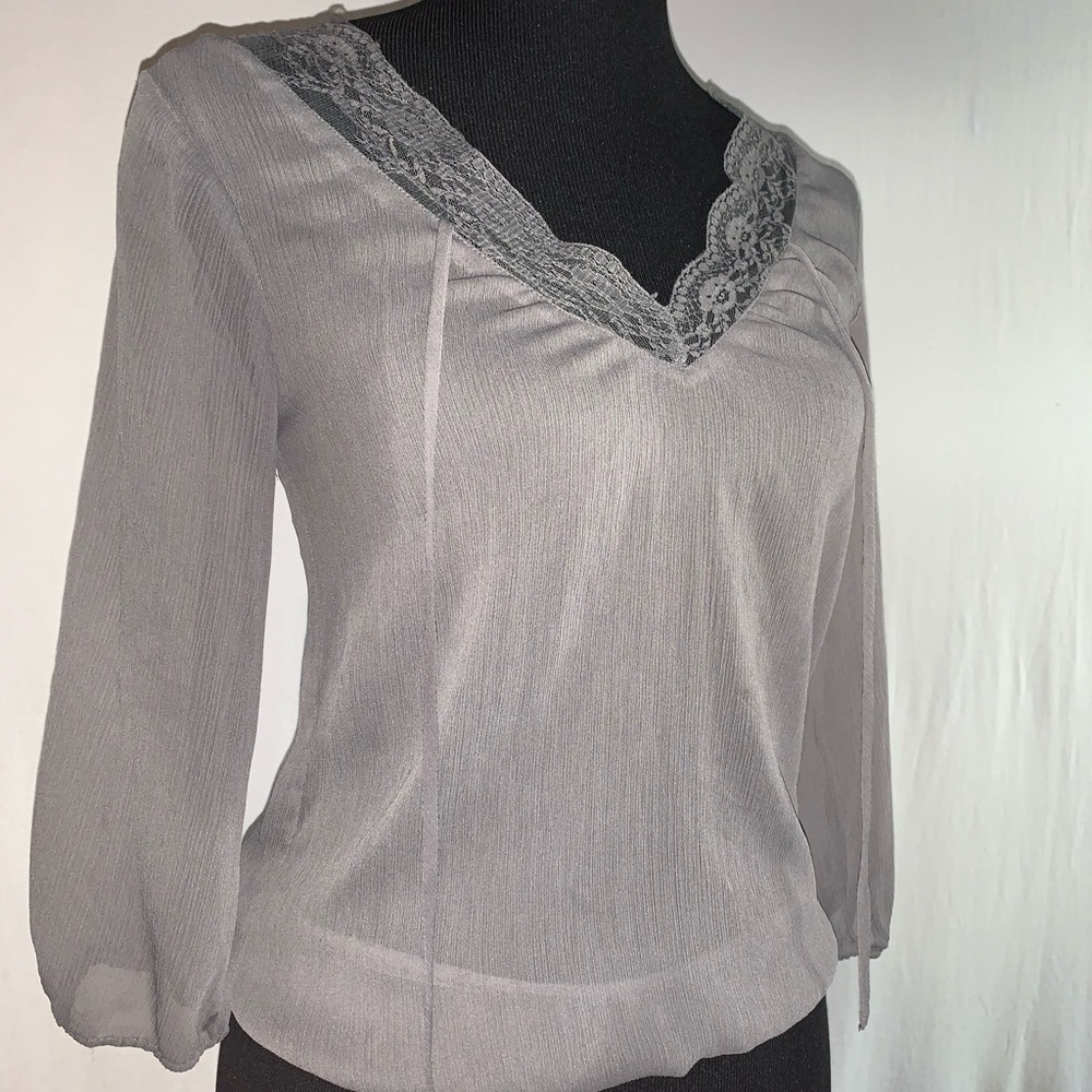 Gray blouse